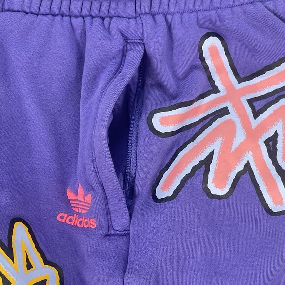 ADIDAS Artist Kris Andrew Small Love Unites Shorts Size Large Y2K Street Wear - Picture 5 of 11
